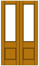Image of FP1 French Light Door