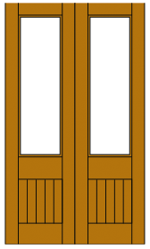 Image of FP14 French Light Door