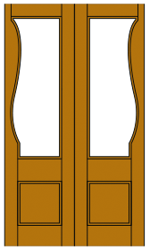 Image of FP15 French Light Door