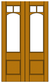 Image of FP16 French Light Door