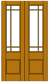 Image of FP21 French Light Door