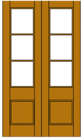Image of FP3 French Light Door