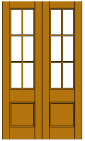 Image of FP6 French Light Door