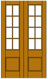 Image of FP8 French Light Door