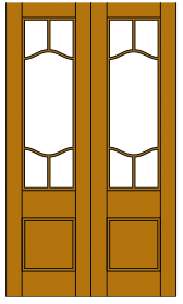 Image of FP9 French Light Door