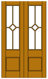 Image of FP10 French Light Door