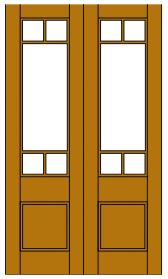 Image of FP13 French Light Door