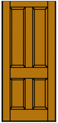 Image of PA4 4 Panel Door
