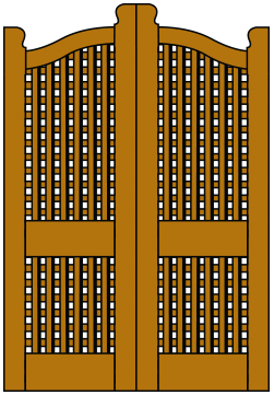 Image of V2 Lattice door pair