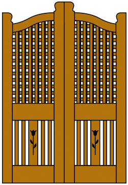 Image of V3 Lattice door pair