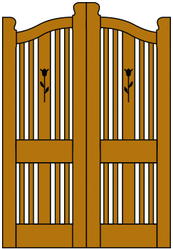 Image of V5 Lattice door pair