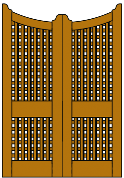 Image of V7 Lattice door pair